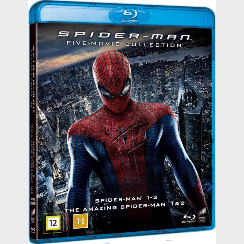 Spider-man 1-3 + The Amazing Spider-man 1+2 - Blu-Ray