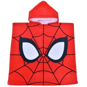 Spiderman Poncho badehndklde med htte