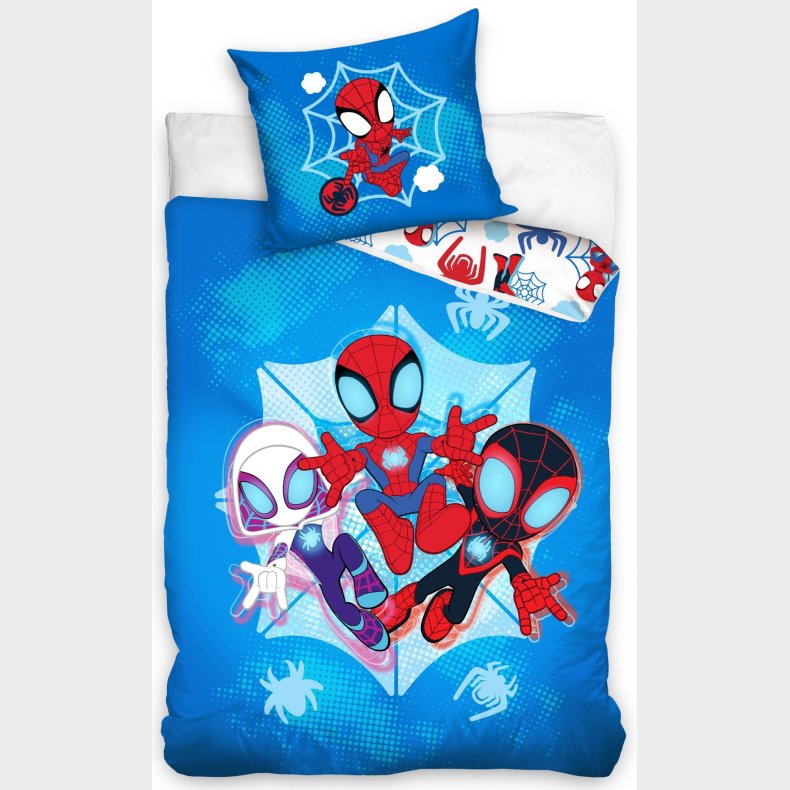 Spiderman sengest 140 x 200 cm - 100 procent bomuld
