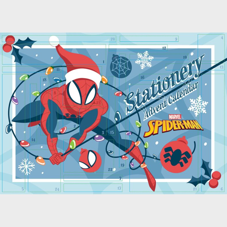 Spiderman Stationery Advent Calendar 2025