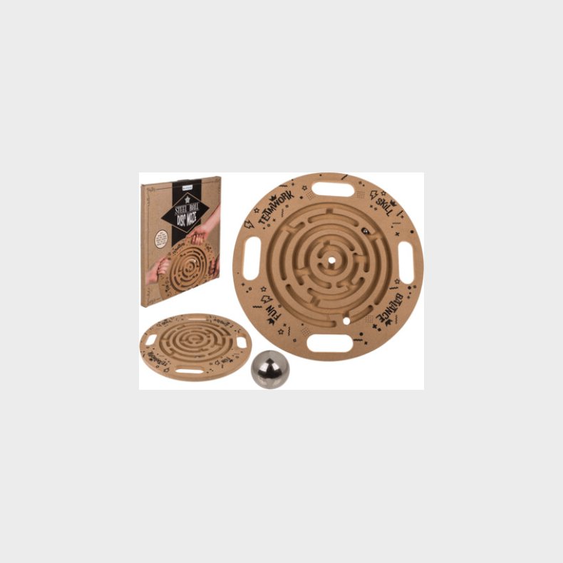 Labyrint Spil Med Kugle - Tr� - Disc Mate