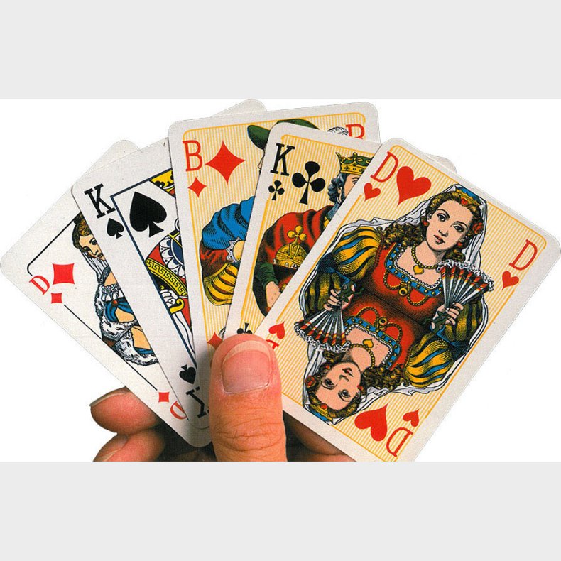 Spillekort Lillebror Bl / Rd Assorterede