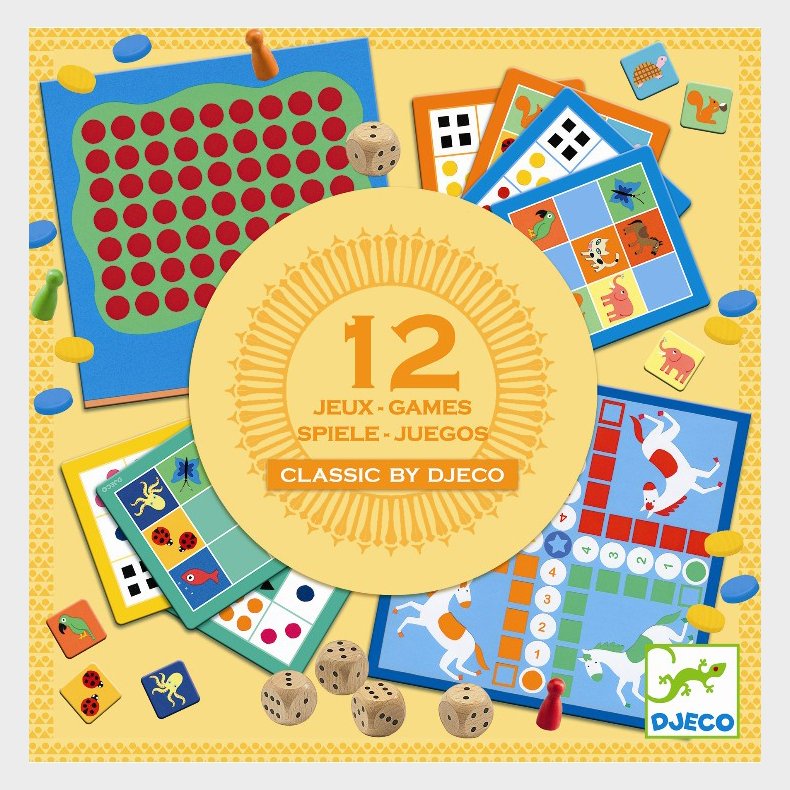 Djeco | Spillemagasin (fra 4-6 r) - Inkl. 12 spil
