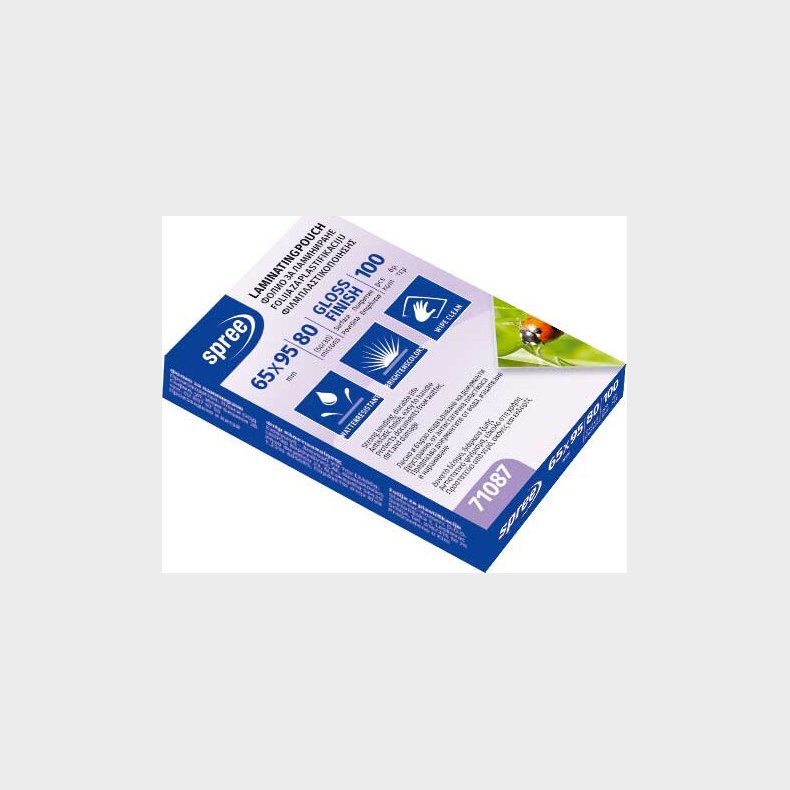 Spree Lamineringslomme 100 65 X 95 Mm - 80my