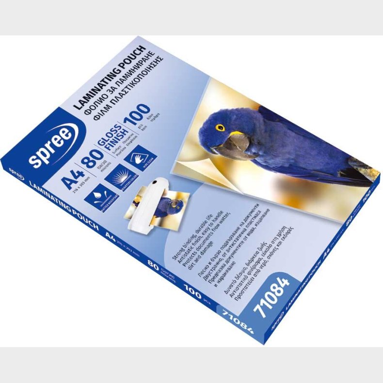 Lamineringslommer - A4 - 100 Stk - Blank