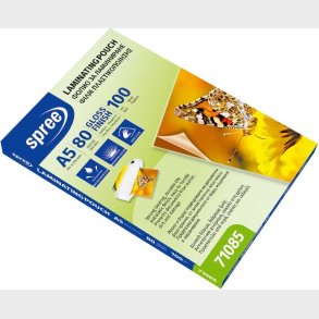 Lamineringslommer - A5 - 100 Stk - Blank
