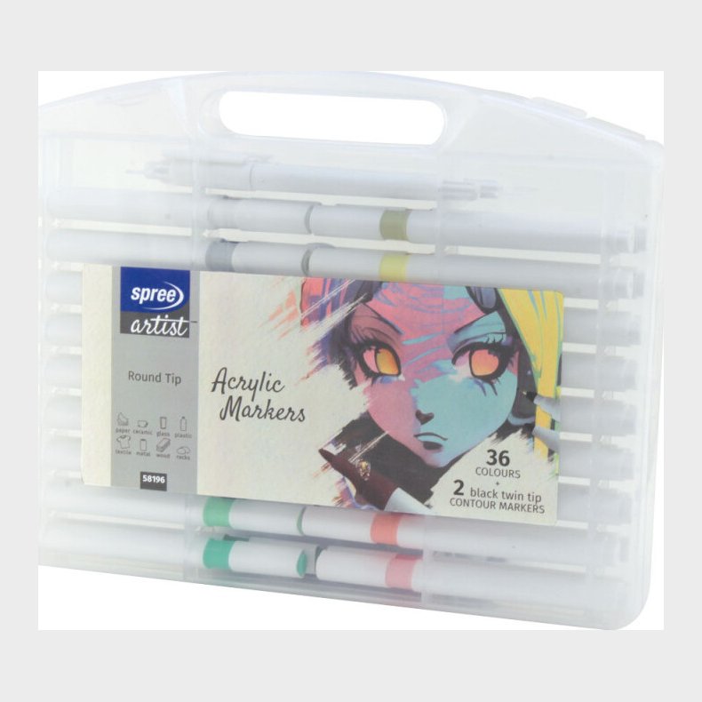 Spree Marker 4 Mm - 36 + 2 Stk Stentusser