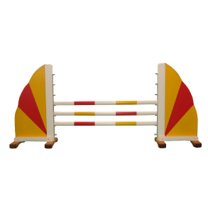 O.M. Spring | Springbane til brn - Rd/Gul, 1 stk.