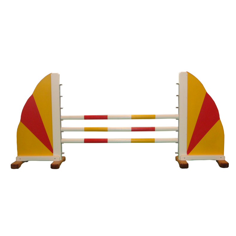 O.M. Spring | Springbane til brn - Rd/Gul, 1 stk.