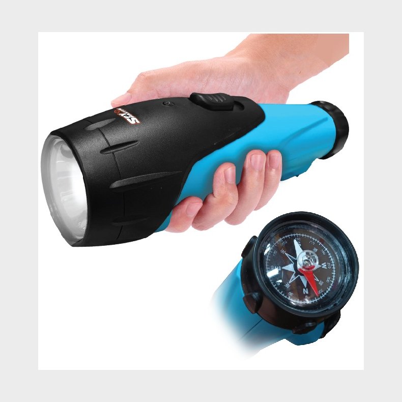 Spy Master Navigationslygte med kompass til brn