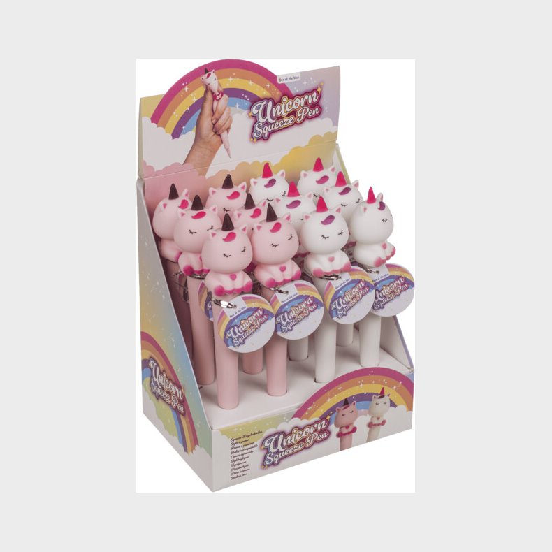 Squeeze Kuglepen Til B�rn - Enhj�rning - Overraskelse