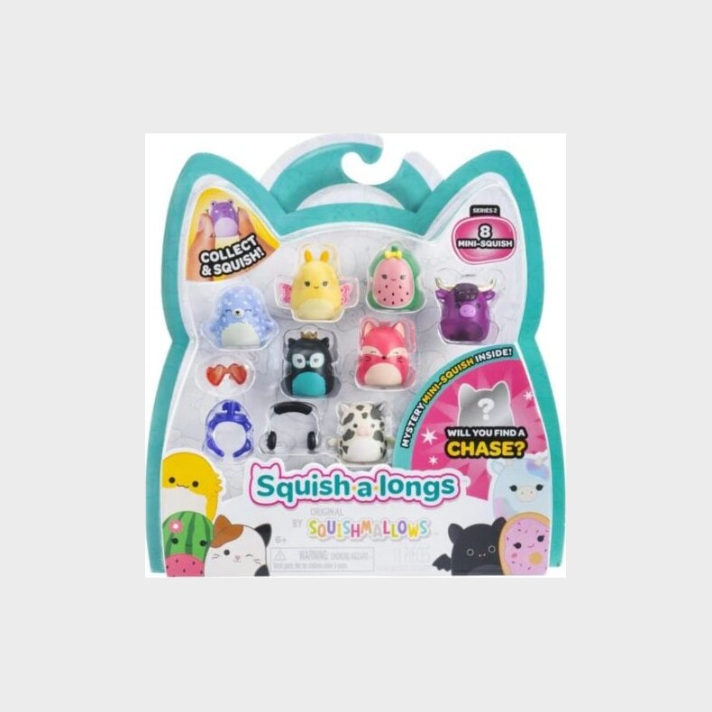 Squishalongs - 2.5 Cm 8 Pakke S2 - Style 4