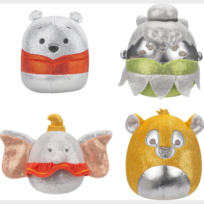 Squishmallows Bamser - Disney 100 - 13 Cm - 4 Stk