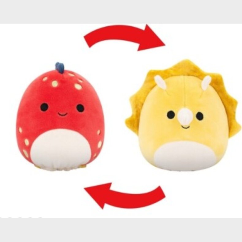 Squishmallows Bamse - Flip A Mallows - Dolan Og Lancaster - 13 Cm