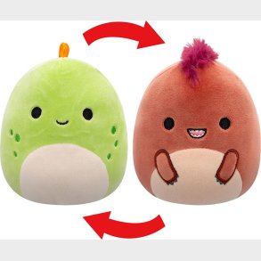 Squishmallows Bamse - Flip A Mallows - Seanster Og Kelly - 13 Cm