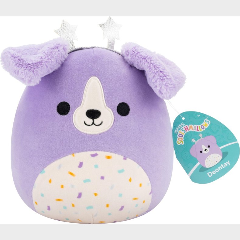 Squishmallows Bamse - Deontay Retriever Hund - Celebration - 19 Cm