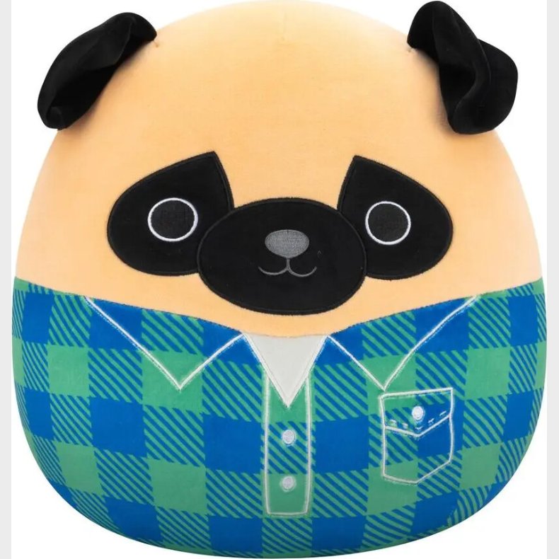 Squishmallows Bamse - Prince Mops Hund - 30 Cm