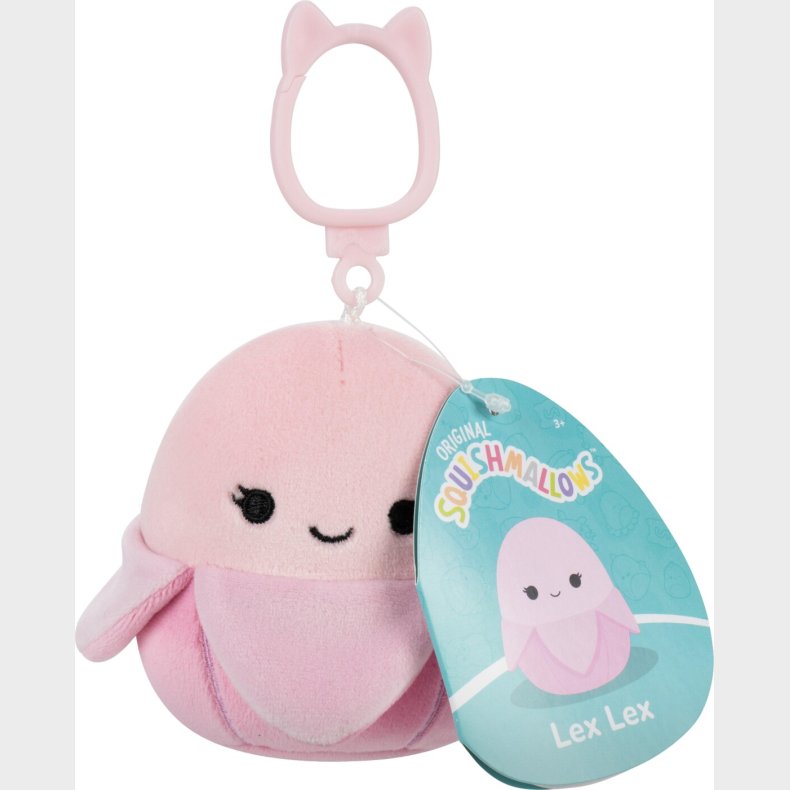 Squishmallows - 9 Cm - Clip On - Lex Lex Pastel Pink Banana