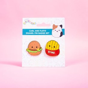 Squishmallows - Pin Badges Carl & Floyd - 1.5 Inches