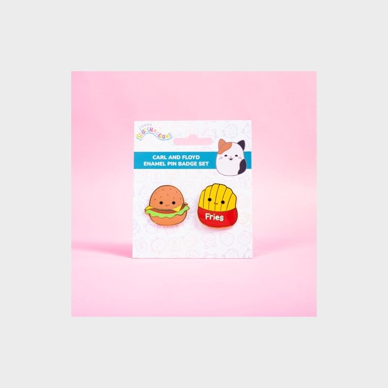 Squishmallows - Pin Badges Carl & Floyd - 1.5 Inches
