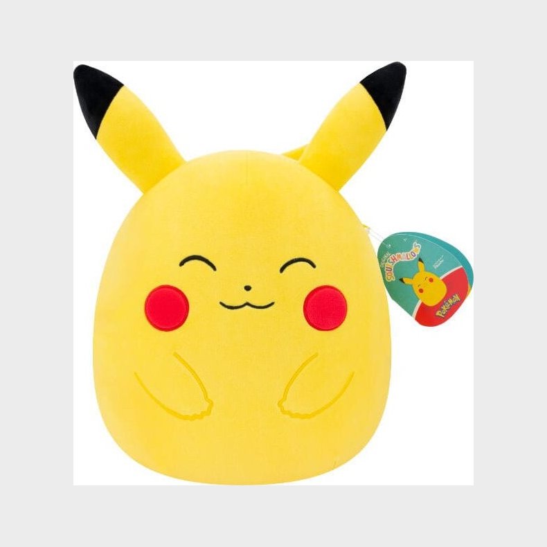 Squishmallows - Happy Pikachu Bamse - Pokemon - 25 Cm