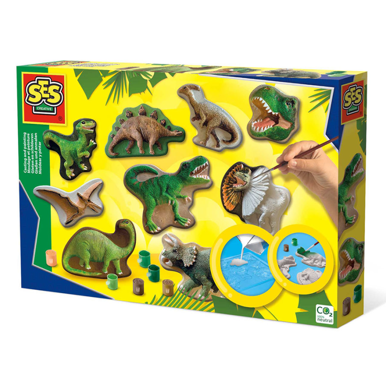 SES Creative | Stb & Mal - Dinosaurer, 9 forskellige