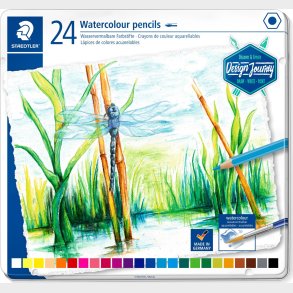 Staedtler - Akvarel Farveblyanter S�t - 24 Farver