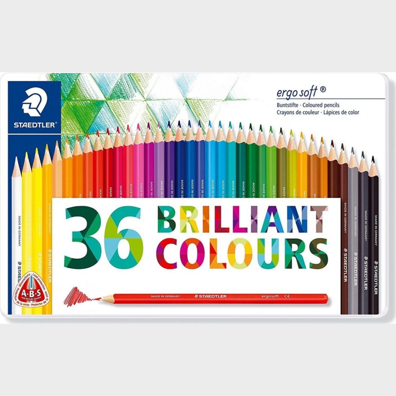 Staedtler Ergosoft Farveblyanter - 36 Stk