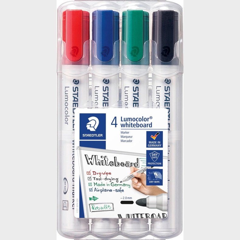 Staedtler Whiteboard Marker - Lumocolor - 2,0 Mm - 4 Stk