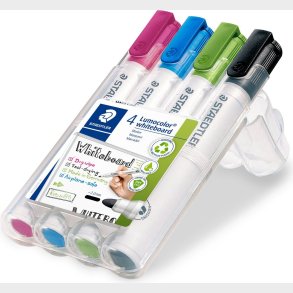 Staedtler - Lumocolor Whiteboard Marker 2,0 Mm - 4 Stk. Ass.