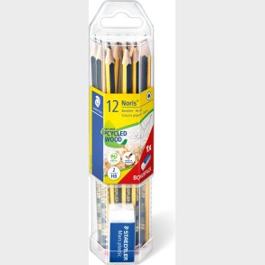 Staedtler - Noris Hb Blyanter - Inkl. Viskel�der - 12 Blyanter