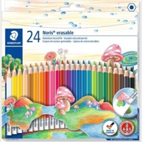 Staedtler - Farveblyanter Med Viskelder - Erasable - 24 Stk.