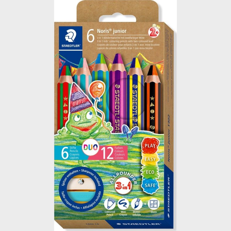 Staedtler - Noris Junior Duo Farveblyant - 6 Stk.