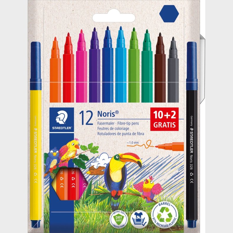 Staedtler - Noris Pens - 10+2 (326 C12p)