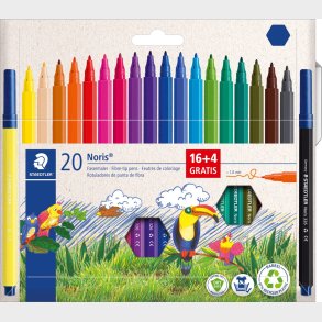 Staedtler - Noris Tusser - Fibre-tip Pens - 20 Stk.