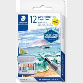 Staedtler - Watercolour - Akvarelfarver S�t - Metalliske - 12 Farver
