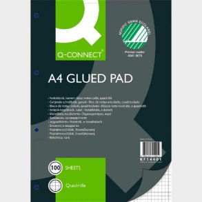 Notesblok - A4 - Ternet - 4h - Sidelimet