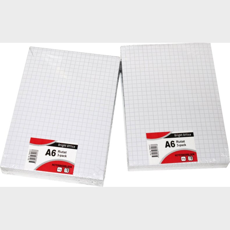 Standardblok A6 Ternet 3-pak - Bright Office