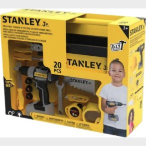 Stanley Jr. -  Legetjsvrktjsst Med Boremaskine Og Opbevaringskasse