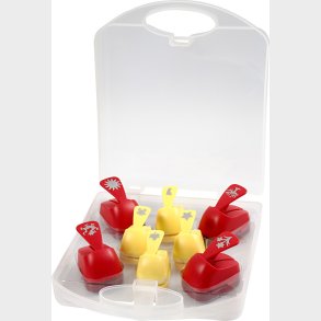 Stansejern - Helrsmotiver - Str. 15+23 Mm - 2x4 Stk.