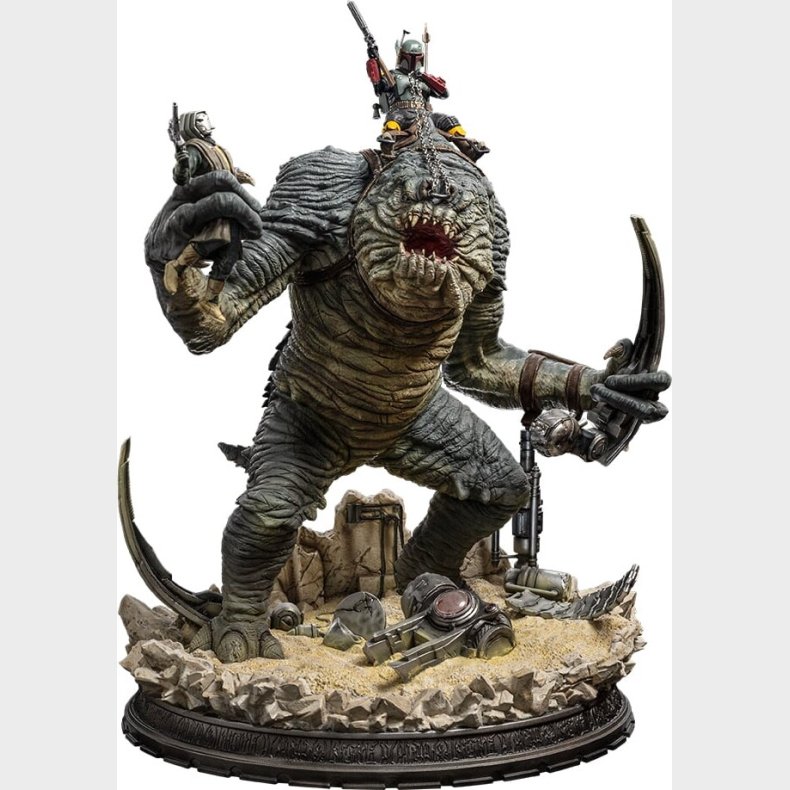 Star Wars - Boba Fett & Rancor Statue Demi Scale 1/20