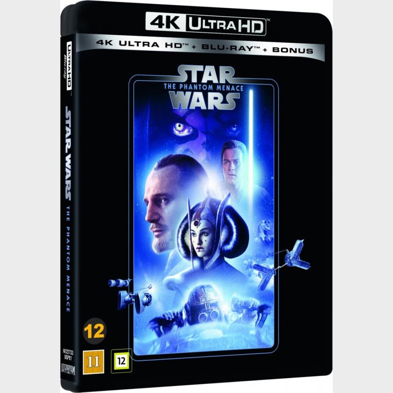 Star Wars: The Phantom Menace - Den Usynlige Fjende - Episode 1 - 2020 Udgave - 4K Blu-Ray