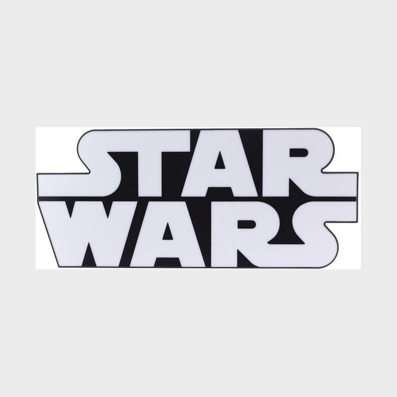 Star Wars - Logo Lampe Med 2 Lysindstillinger - 28 Cm