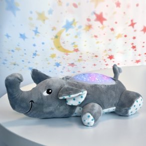 Elefant Bamse Med Stjernehimmel Lampe - Mikamax