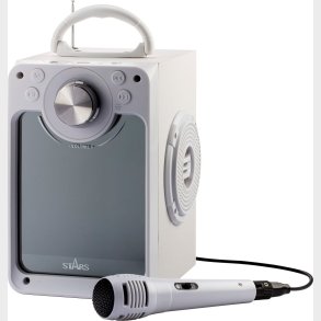 Stars Karaoke Anl�g Med Mikrofon - Hvid
