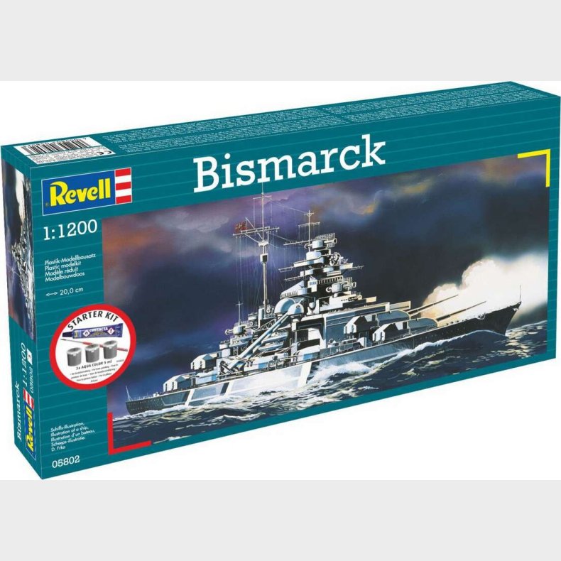 Starter Kit Bismarck 1:1200 - 75802 - Revell