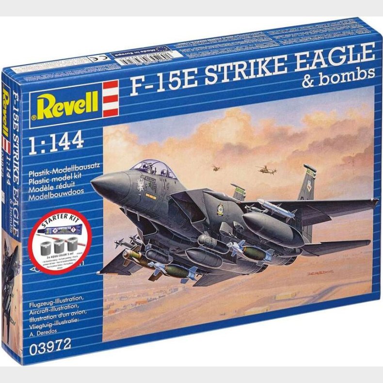 Revell Starter Kit - F-15e Strike Eagle & Bombs - 1:144 - 73972