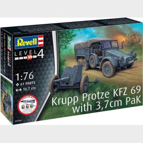 Revell Starter Kit - Krupp Protze Kfz 69 - 3,7cm Pak - 1:76 - 73344