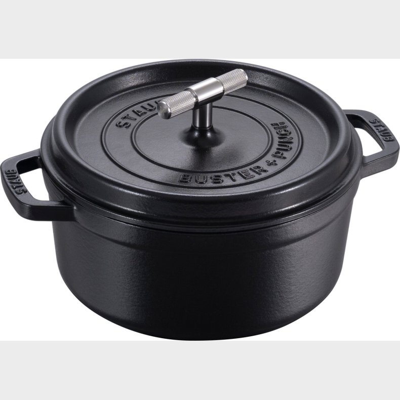 Staub - Buster + Punch Cocotte - Sort - 24 Cm