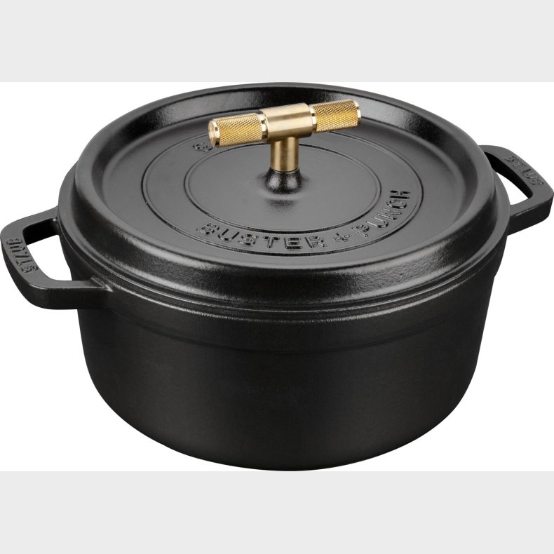 Staub - Buster + Punch Cocotte - Sort - 24 Cm